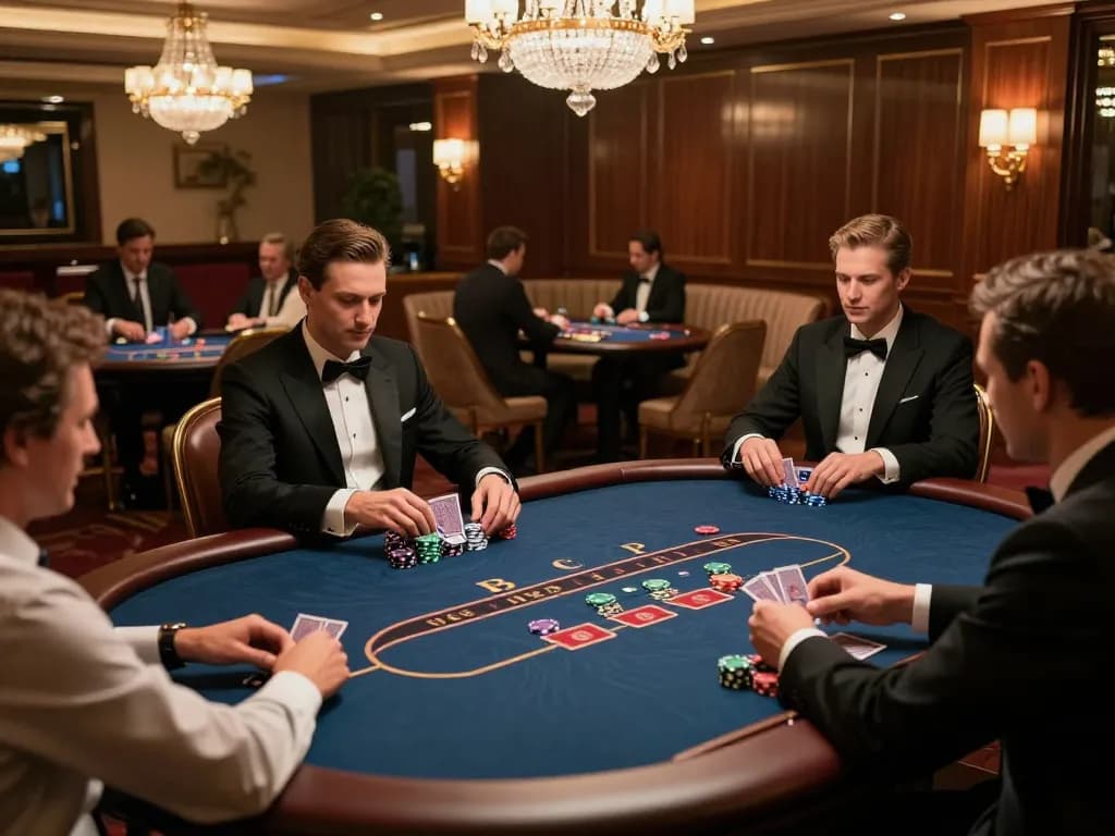 TK999 offers a luxurious VIP gaming experience with engaged players at a poker table.