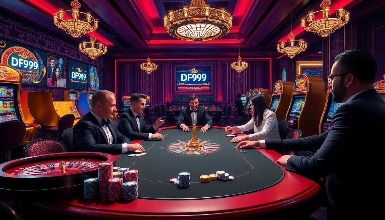 Experience luxury gambling at DF999 with exciting poker games and vibrant casino tables.
