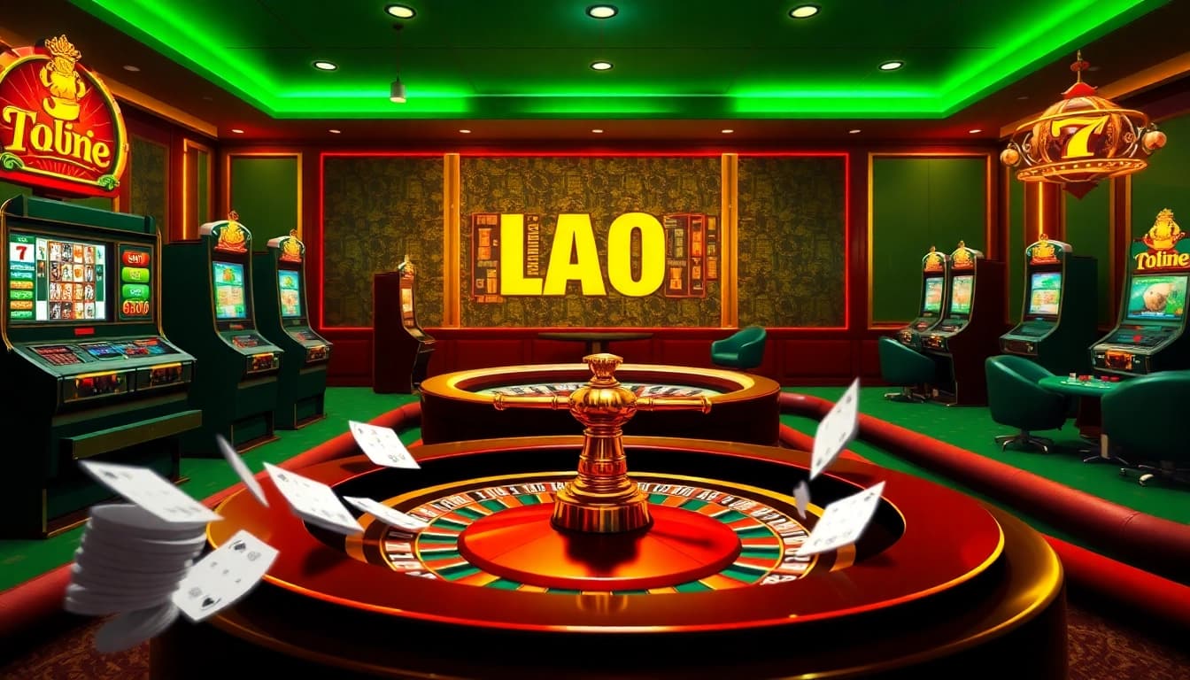 Engage with the thrilling online gambling experience at lego138, featuring poker chips and slot machines.