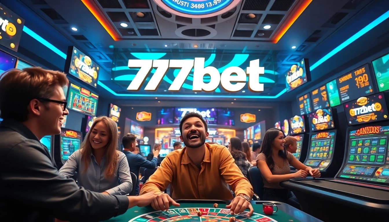 Engaging online gaming scene at 77bet with players enjoying thrilling games.