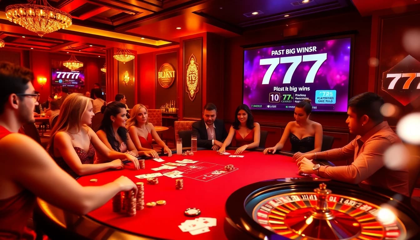 Experience the thrill of gambling at 777 Pub with an exciting poker table scene and vibrant ambiance.