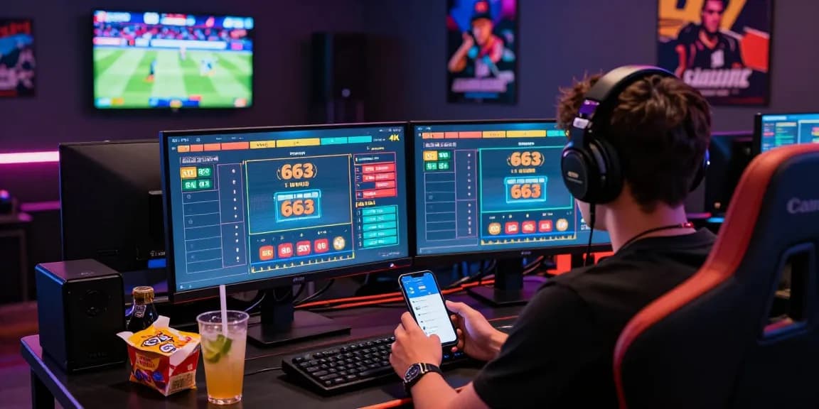 Interactive online betting setup showcasing 663 bet with vibrant gaming environment.