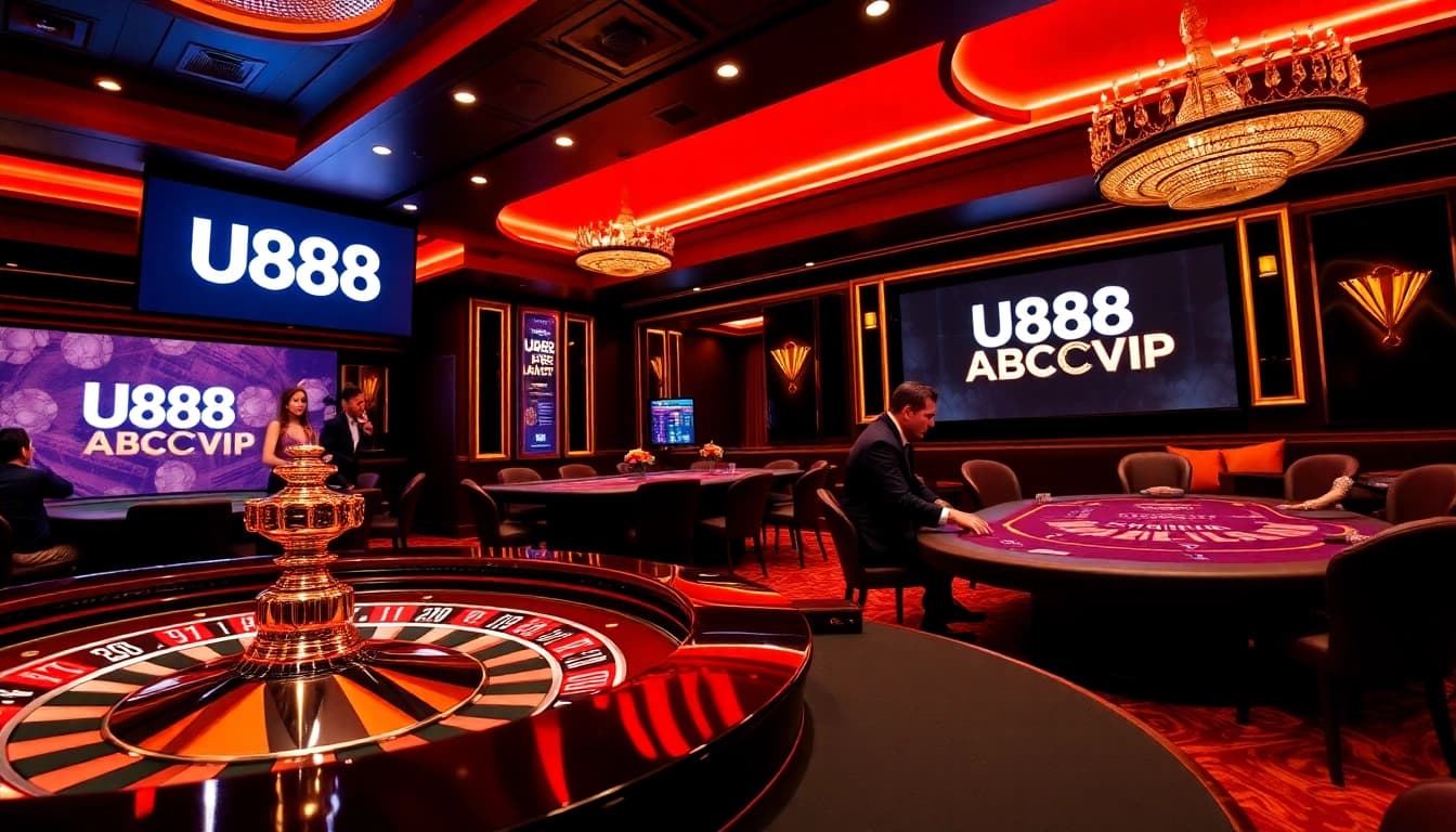 Engage in thrilling gaming at U888 ABCVIP with roulette and poker excitement.