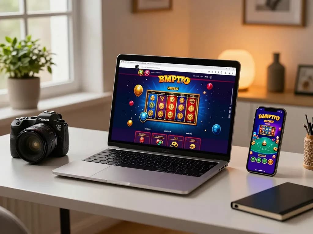 Engage with a crypto gambling site interface showcasing poker and slots for an online gaming experience.