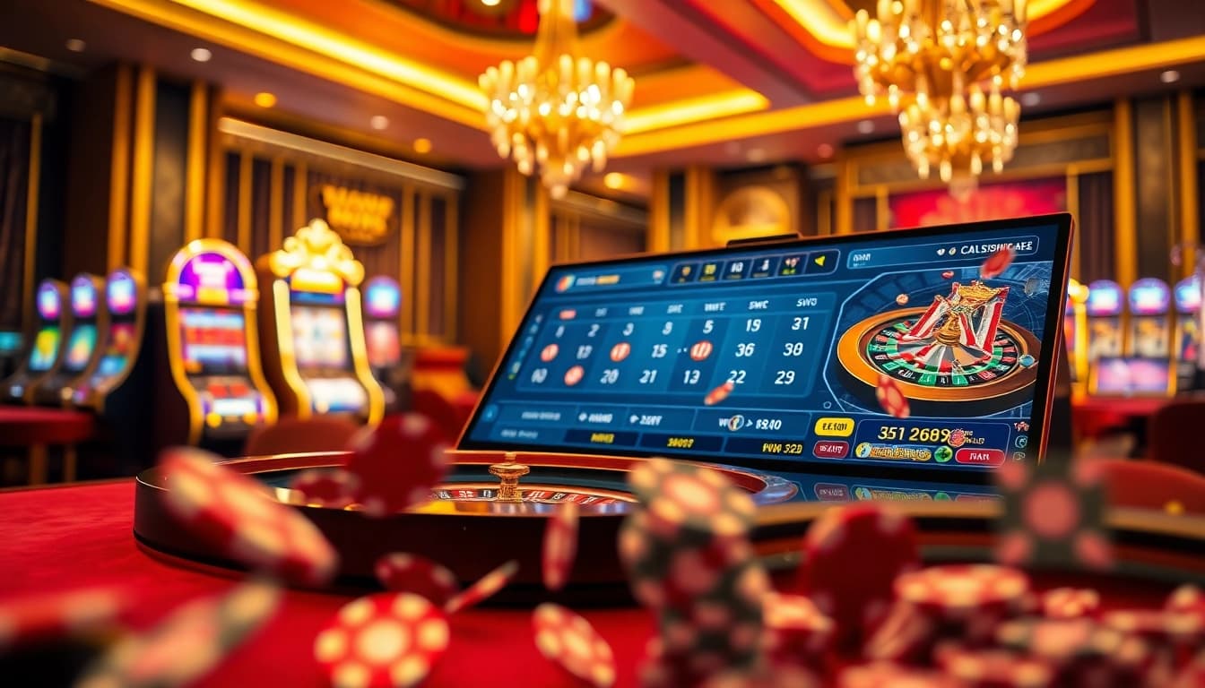 Experience the excitement of online gaming at 88 clb with vibrant casino visuals and interactive elements.