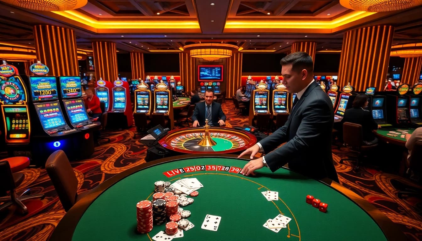 Engage with vibrant gaming at https://kp88.social/ featuring a professional dealer and luxurious slot machines.