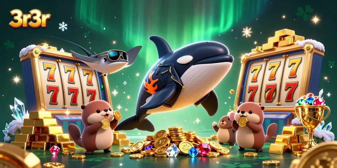 Experience engaging gameplay with 3r3r's colorful characters among thrilling slot elements and treasures.