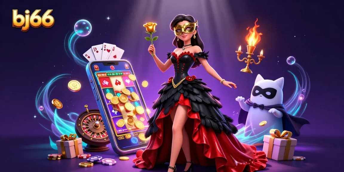 Experience the excitement of betting at bj66 with a vibrant casino scene featuring dynamic elements and stunning characters.