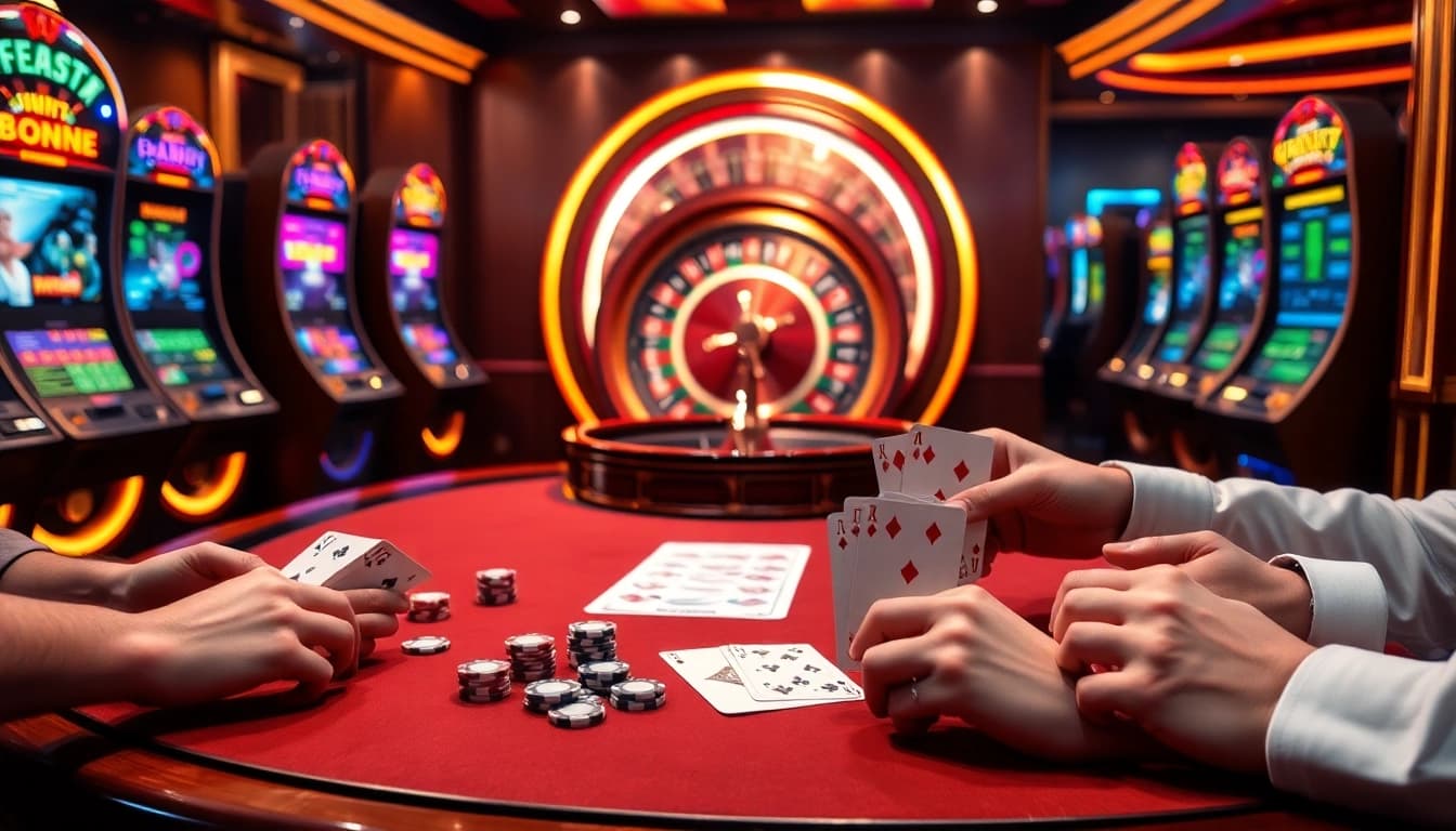 KQBĐ provides real-time sports betting updates, showcasing an exciting casino atmosphere.