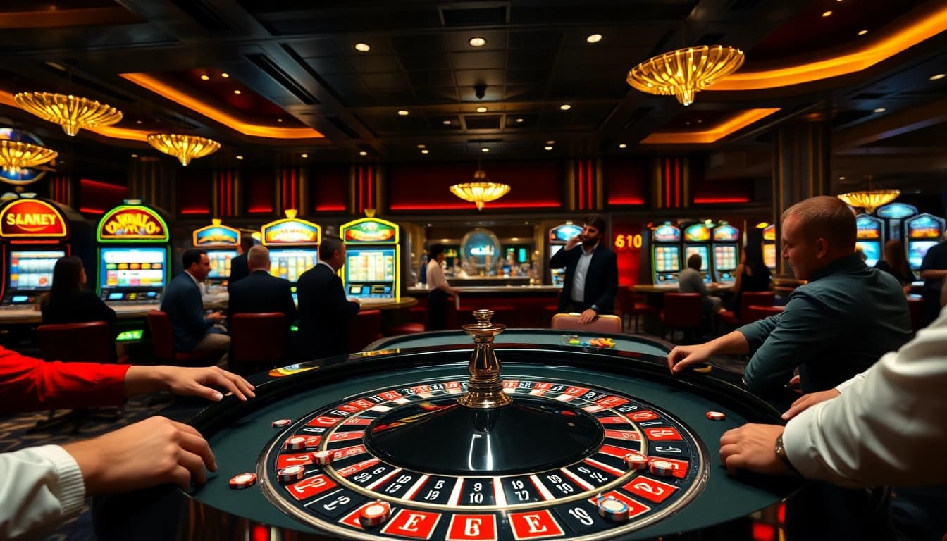 Experience the thrill of BDTK1 at a luxurious casino, showcasing exciting games and vibrant atmospheres.