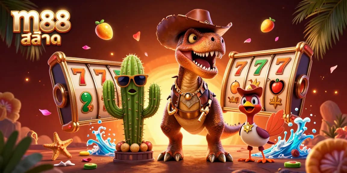 สนุกกับเกม m88 สล็อต ผ่านภาพการ์ตูนที่น่าตื่นเต้นในคาสิโนหลายมิติ