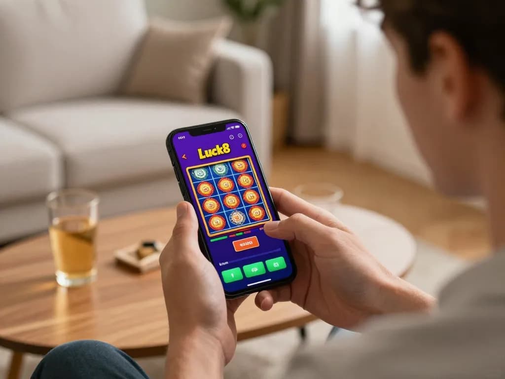 Engaging in online gaming with Luck8 app for a thrilling mobile casino experience.