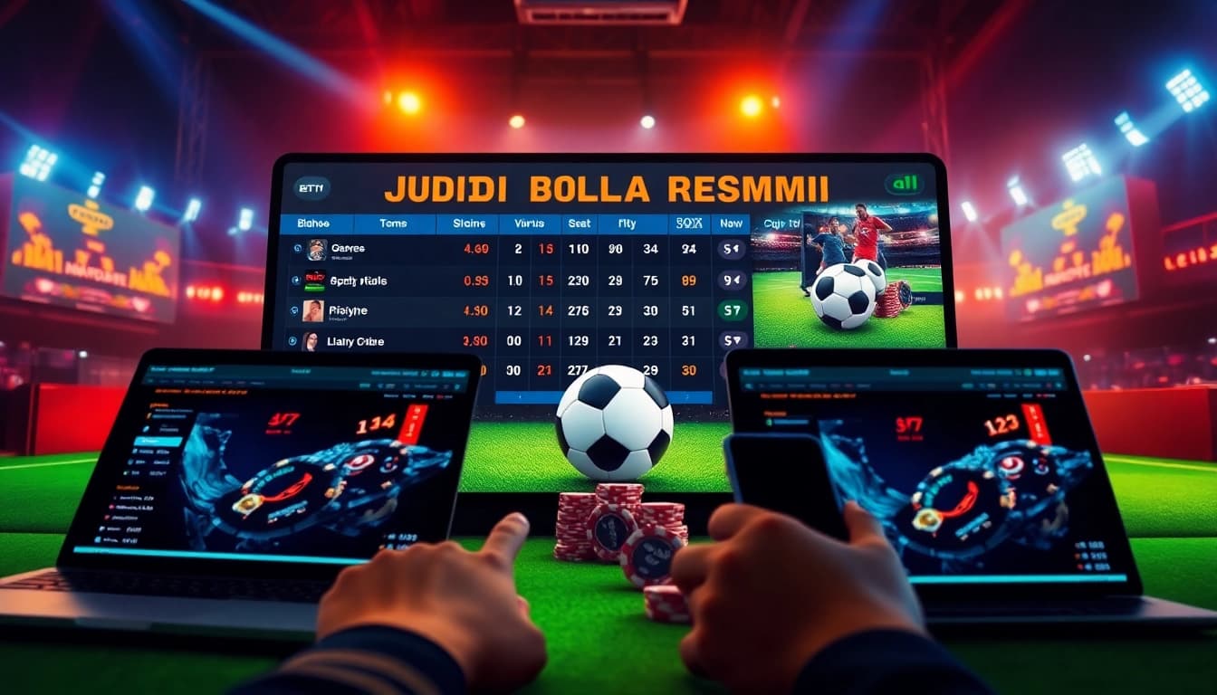 Engaging players in Judi Bola Resmi through an interactive online betting platform featuring odds and betting slips