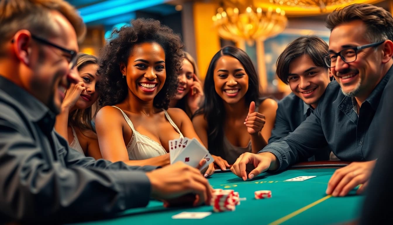 Exciting scene of diverse players enjoying games on the 789club platform, depicting modern gaming excitement.