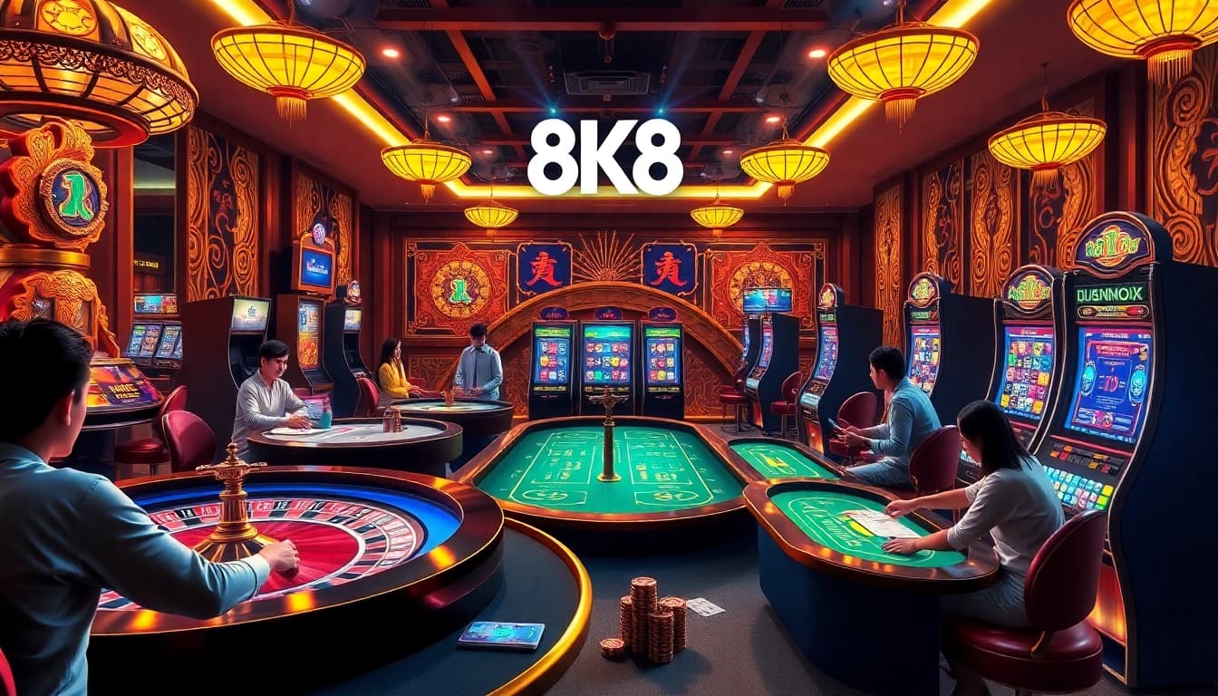 Experience thrilling games at 8K8 PH with vibrant casino visuals and exciting betting action.