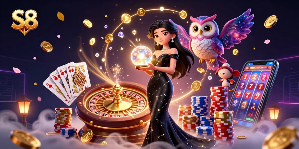 S8 players enjoying thrilling casino games with winning strategies and vibrant visuals.
