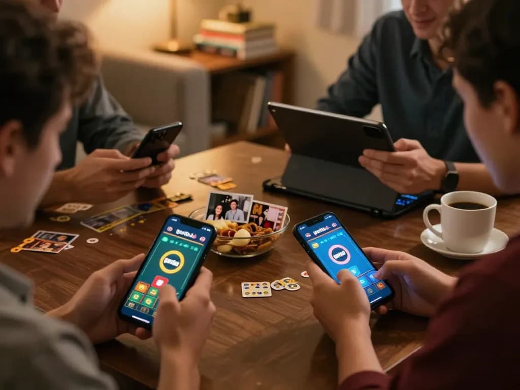 Engaging online gaming session with gurita4d app displayed on smartphone screen amidst a cozy home environment