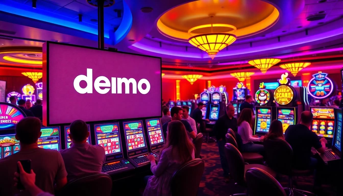 Experience the excitement of demo slot pragmatic with vibrant casino scenes and interactive gaming.