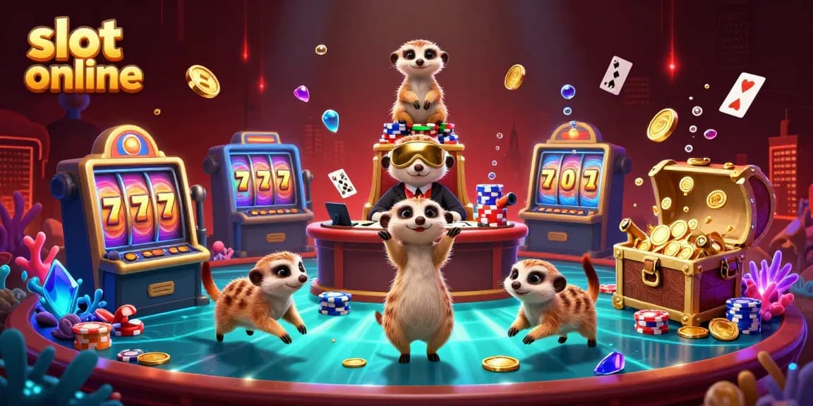 Engage with slot online thrills as meerkats host a colorful and dynamic casino scene.