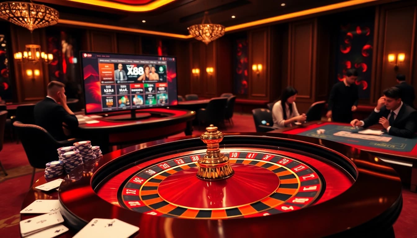 Experience the excitement of gambling at https://x88.lol/ with vibrant casino tables and engaging players.