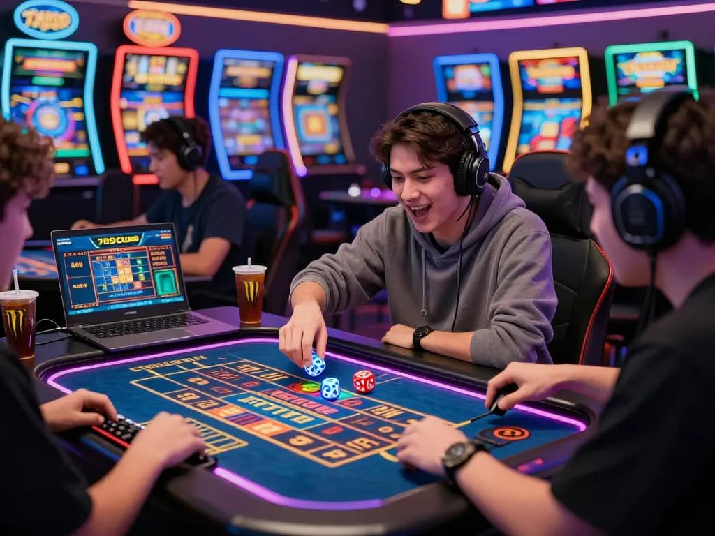 Engaging online Tài Xỉu game scene at 789club, showcasing players immersed in exciting gameplay.
