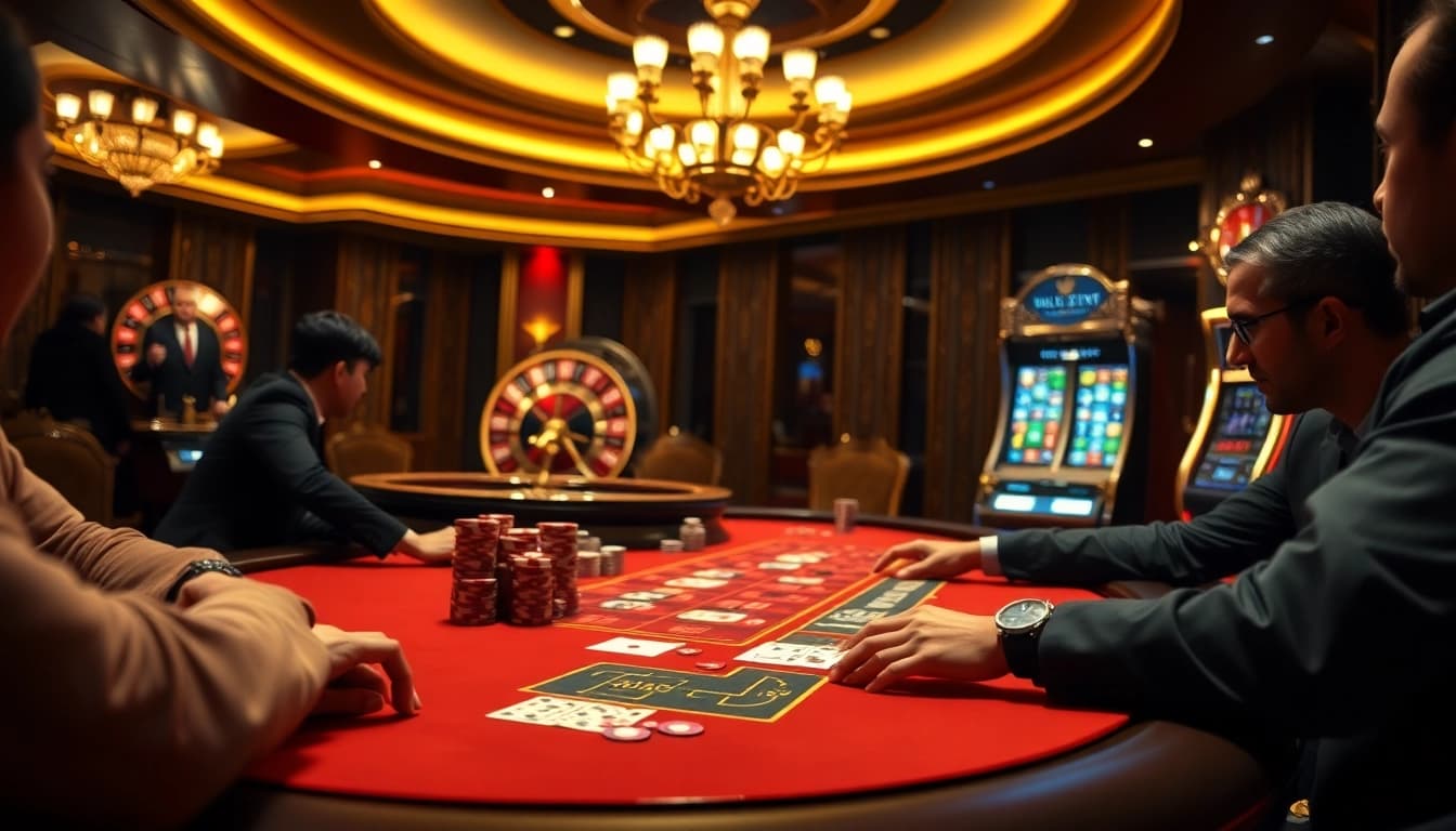 UK88 video showcases thrilling casino action with vibrant gaming tables and engaging atmosphere.