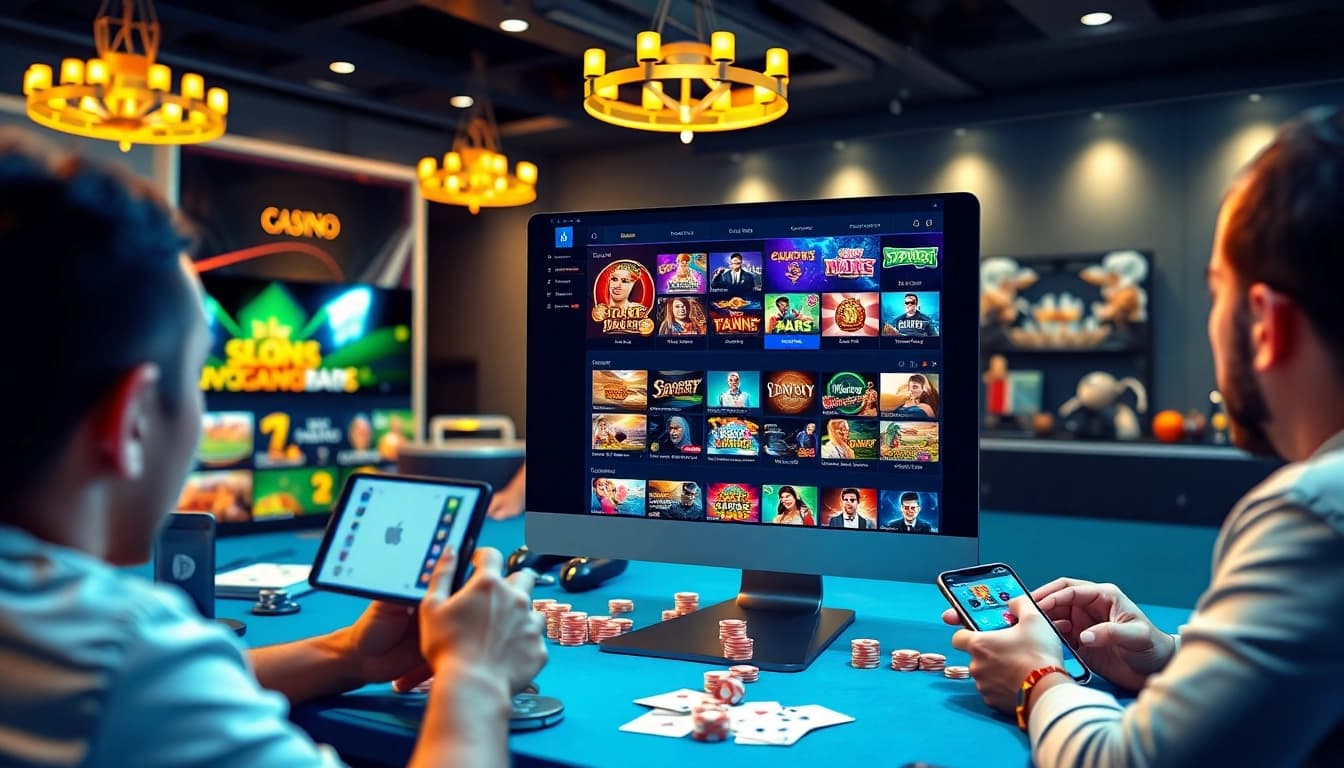 23win online gaming platform showcasing diverse casino games and vibrant atmosphere