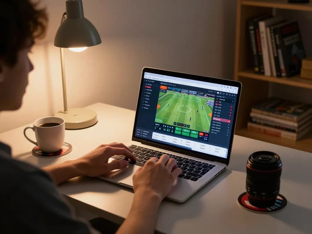 Bongdalu platform showcased through an engaging online sports betting setup with real-time data.