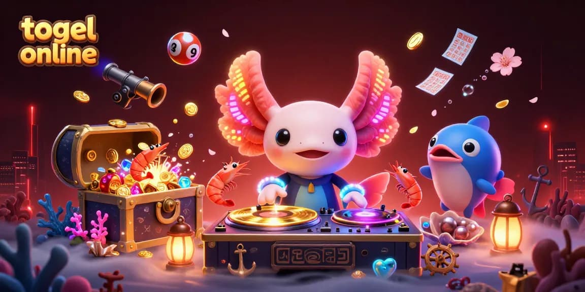 Engage with togel online excitement featuring vibrant characters and dynamic gambling elements!