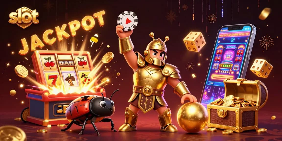 Menyusun slot sudut tinggi dengan jackpot ceremoni dan elemen kasino berkilau