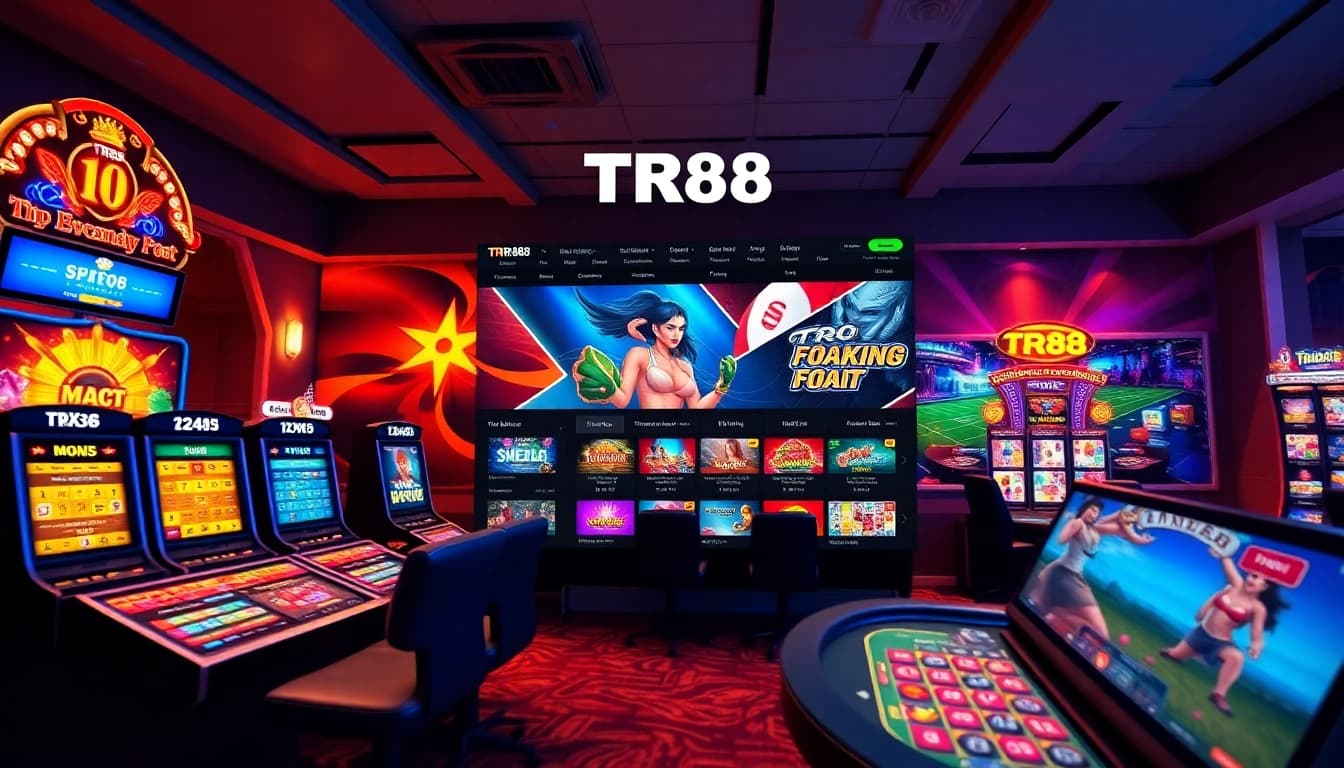 TR88 online gaming interface showcasing diverse betting options and responsible gaming.