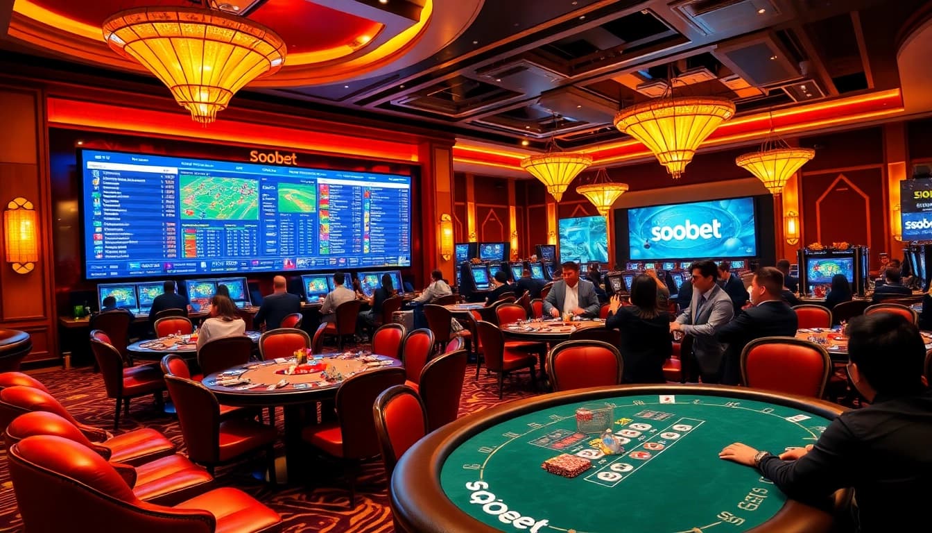 Experience thrilling betting with sbobet link alternatif at a lively casino sportsbook.