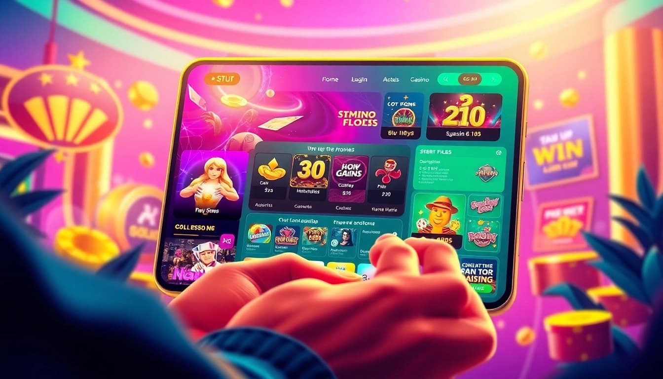 Experience the exciting world of 8s online gaming with vibrant casino interfaces and user-friendly design.