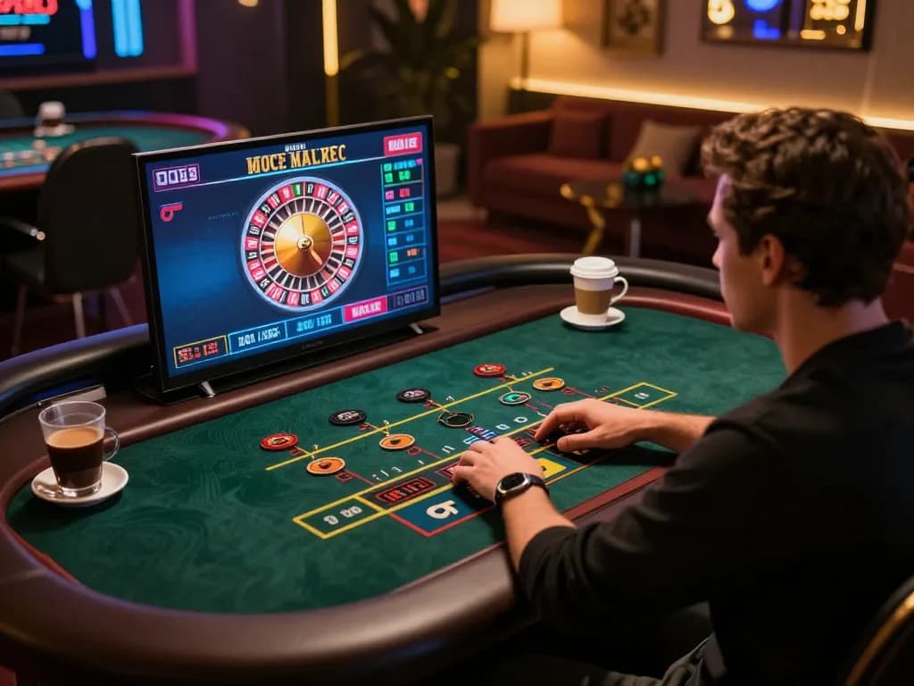 Experience the excitement of online gambling with tập đoàn okwin in a modern gaming setup.