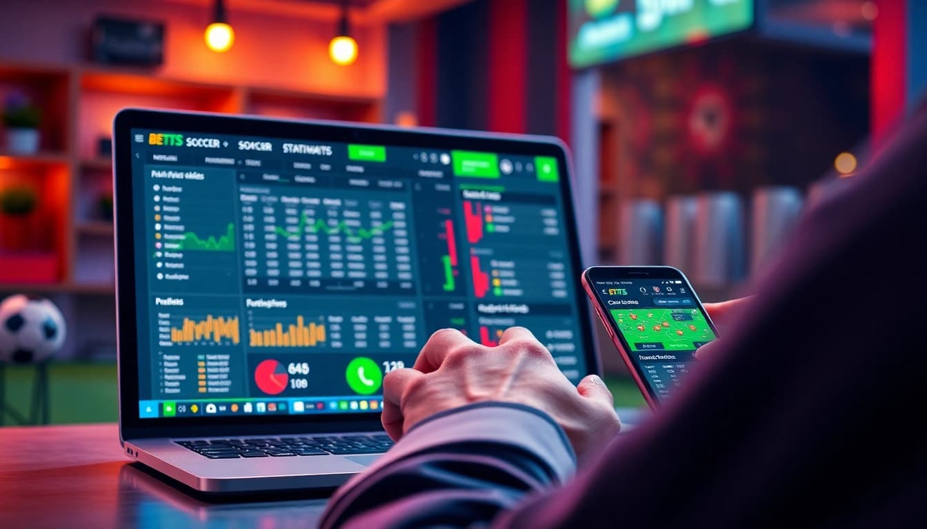 Dynamic soccer betting interface from keonhacai showing real-time odds and statistics.