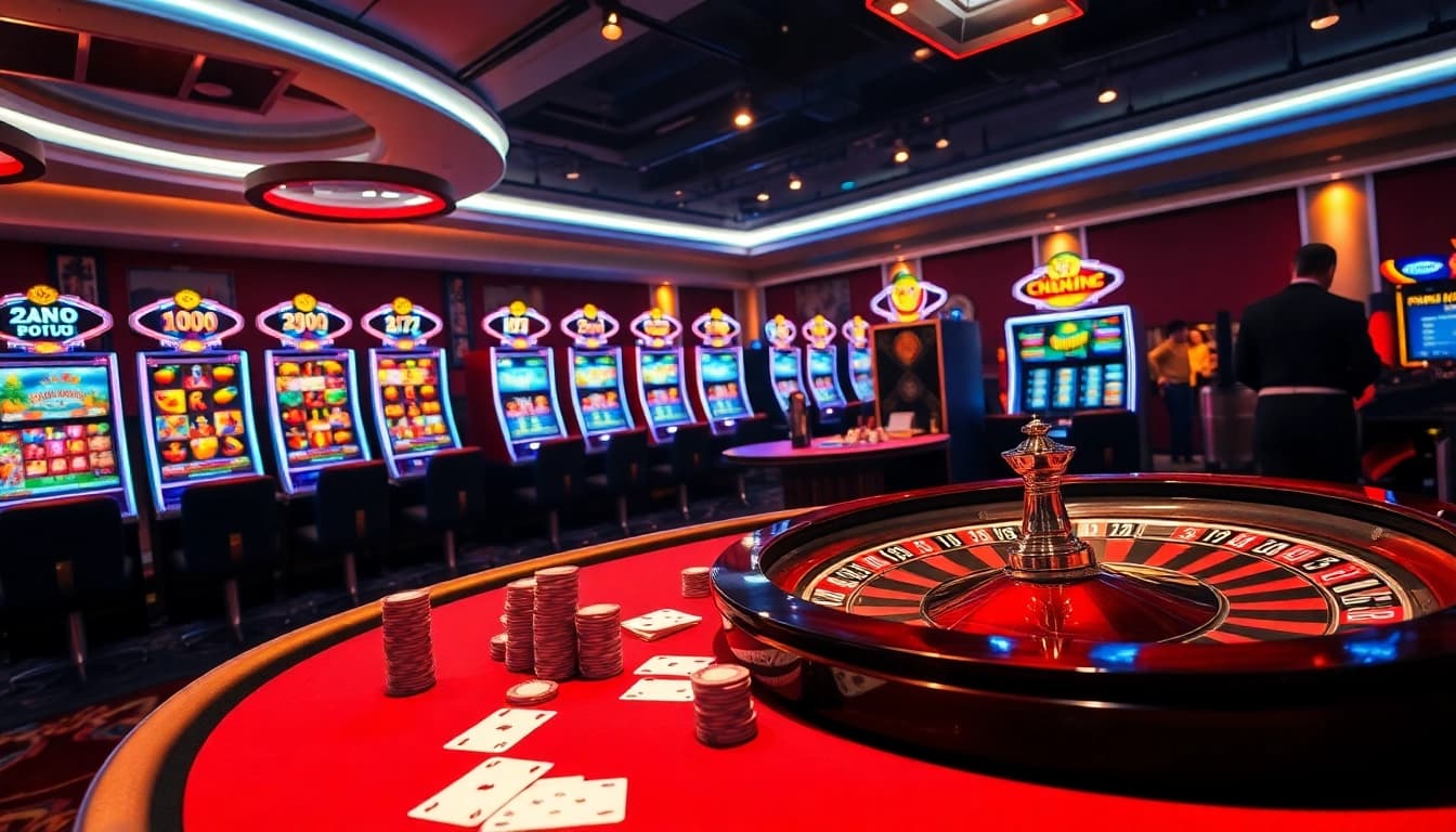 Bong88 unveils an exciting poker night with vibrant chips and a thrilling roulette wheel spin.