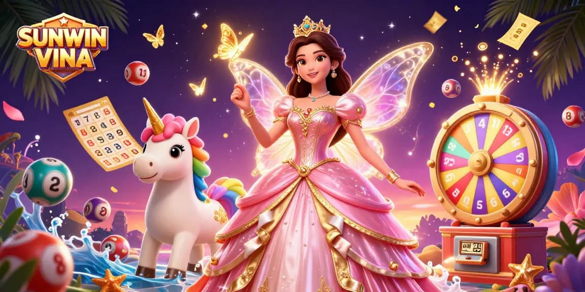 Experience thrilling plays with SUNWIN VINA's dynamic lottery game scene and charming characters.