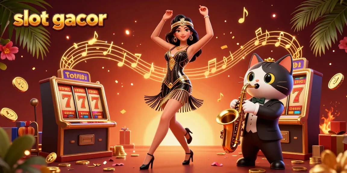 Experience exhilarating 'slot gacor' moments with vibrant characters and dynamic gaming elements.