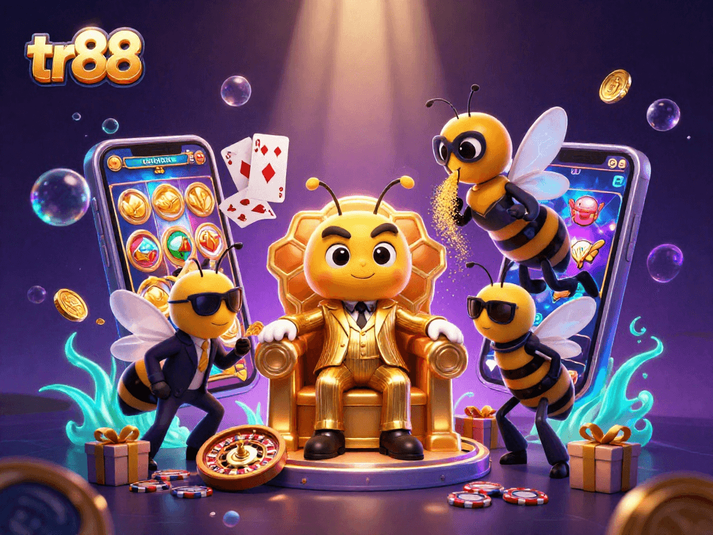 Experience thrilling slots and games at tr88 with a buzzing bumblebee boss in an extravagant casino