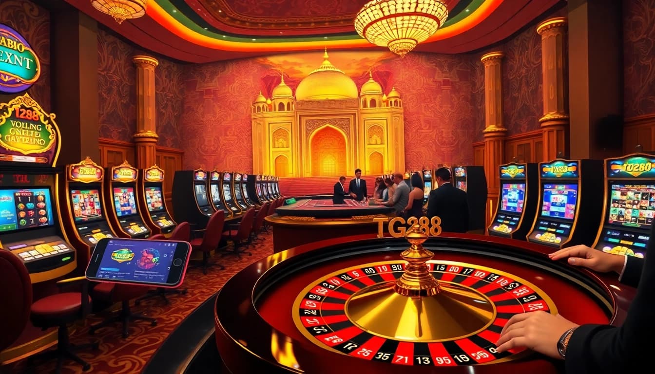 Experience thrilling gaming at tg88 with vibrant roulette tables and engaging slot machines.