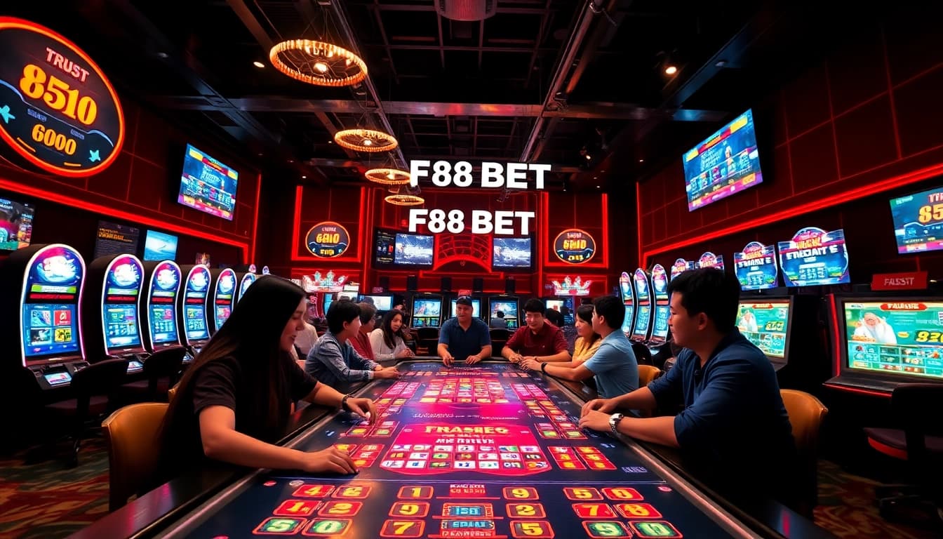 Exciting online gambling experience with F88BET showcasing vibrant casino action.