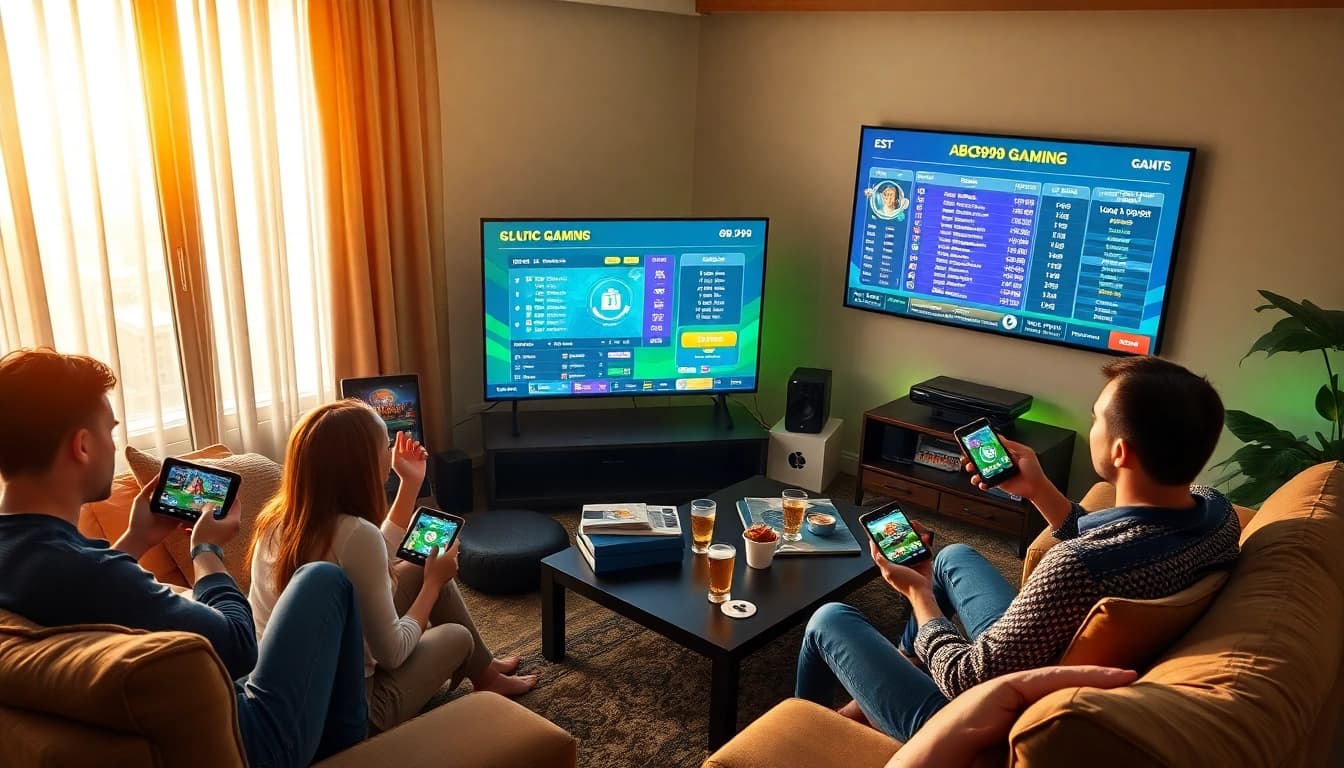 ABC999 online betting platform with players enjoying various games and sports.