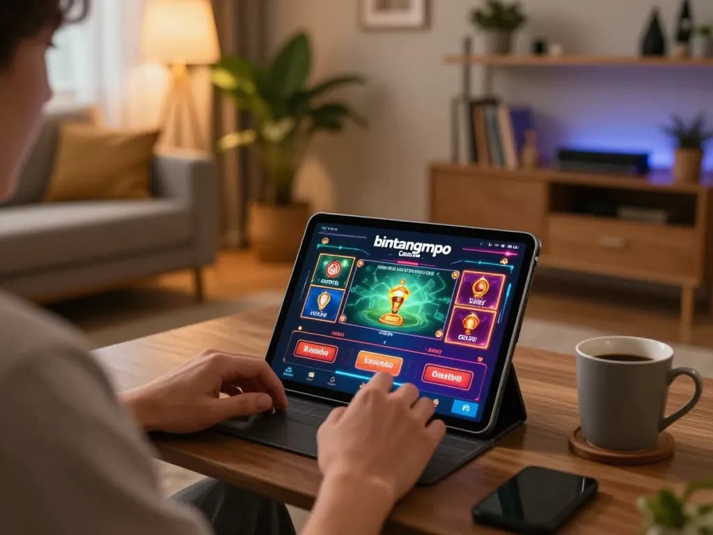 Berkontak dengan bintangmpo di tablet untuk pengalaman bermain game online yang imersif di rumah yang nyaman.