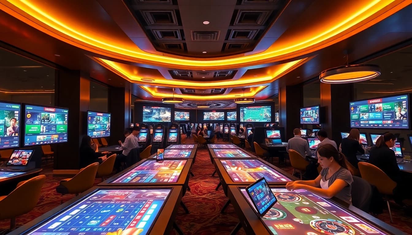 A188 online casino environment featuring interactive gaming tables and mobile accessibility.