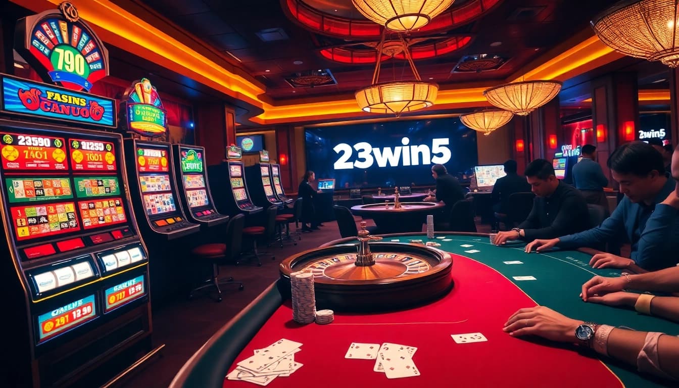 Experience the excitement of 23win05 with players engaged in lively casino games.