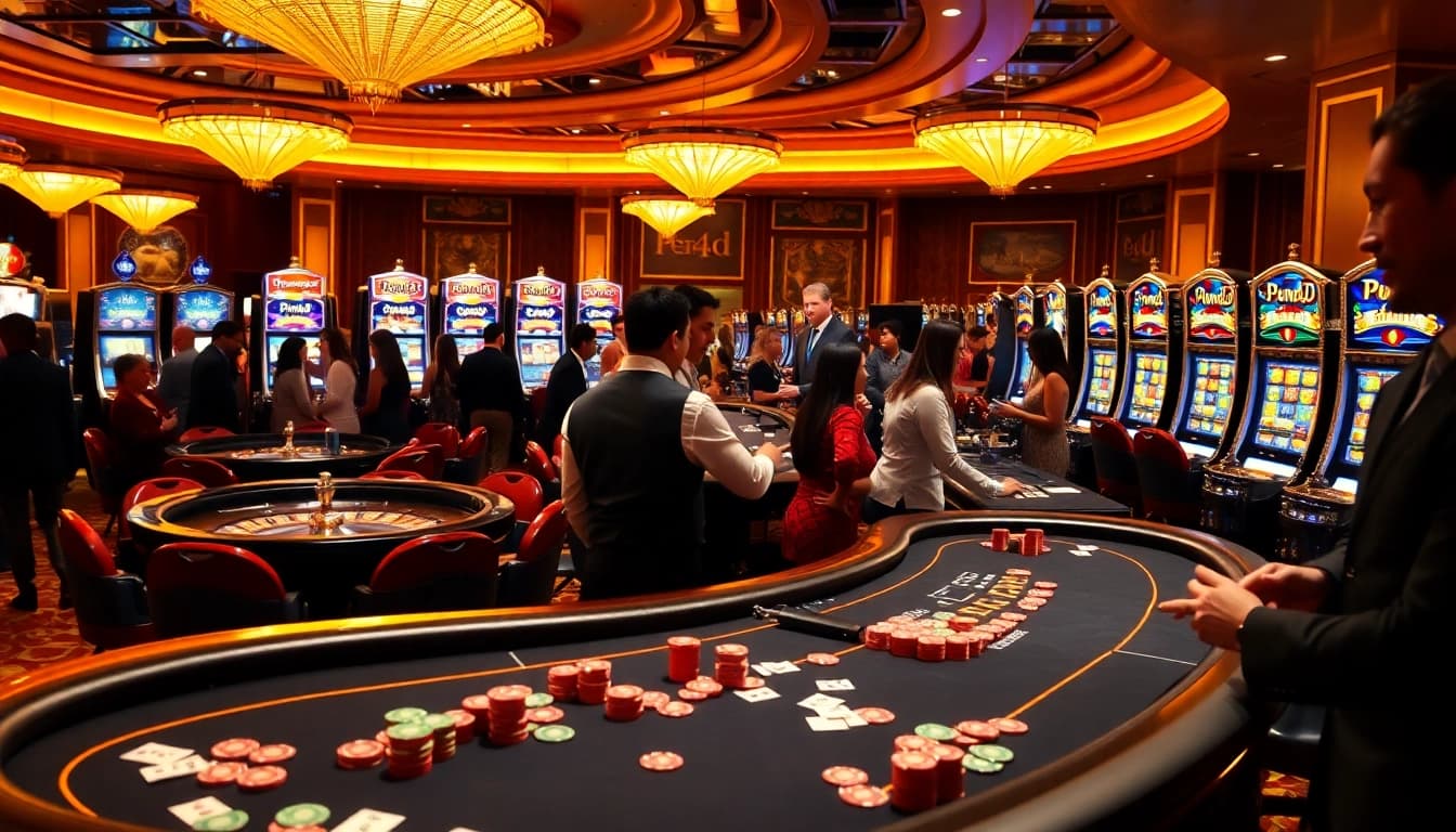 Win big at pen4d with thrilling slot machines and an upscale casino atmosphere.