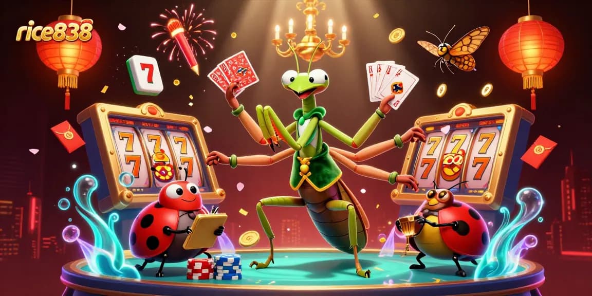 Engage with rice838's thrilling live slots and casino action featuring vibrant characters and rich game elements.