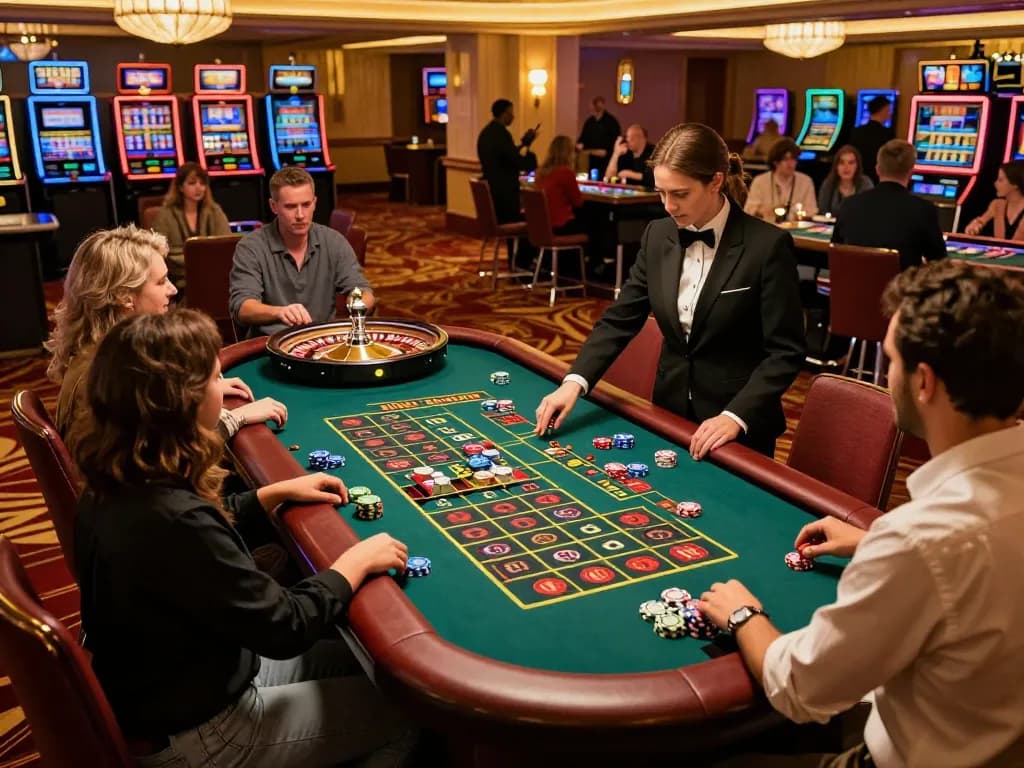 Players placing bets at the roulette table in a luxury casino atmosphere showcasing the thrill of SC 88 gaming.