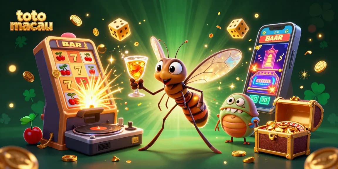Experience thrilling excitement with Toto Macau’s lively illustration featuring jackpots and endless casino fun.
