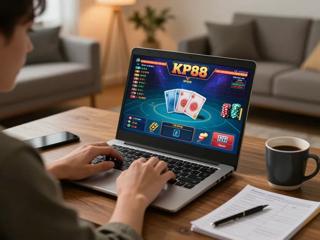 Use KP88 casino app on a laptop for an immersive gaming experience.